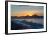 Surfer in Waves at Sunrise-Latitude 59 LLP-Framed Photographic Print