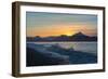 Surfer in Waves at Sunrise-Latitude 59 LLP-Framed Photographic Print