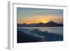 Surfer in Waves at Sunrise-Latitude 59 LLP-Framed Photographic Print