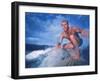 Surfer Nick Beck Riding His Surfboard in the Waters Off Hawaii-George Silk-Framed Photographic Print