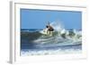 Surfer on Shortboard Riding Wave at Popular Playa Guiones Surf Beach-Rob Francis-Framed Photographic Print