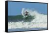 Surfer on Shortboard Riding Wave at Popular Playa Guiones Surf Beach-Rob Francis-Framed Stretched Canvas