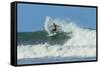 Surfer on Shortboard Riding Wave at Popular Playa Guiones Surf Beach-Rob Francis-Framed Stretched Canvas