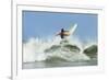 Surfer on Shortboard Riding Wave at Popular Playa Guiones Surf Beach-Rob Francis-Framed Photographic Print