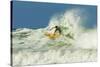 Surfer on Shortboard Riding Wave at Popular Playa Guiones Surf Beach-Rob Francis-Stretched Canvas