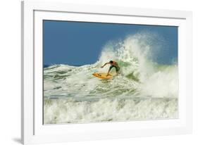 Surfer on Shortboard Riding Wave at Popular Playa Guiones Surf Beach-Rob Francis-Framed Photographic Print