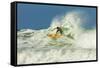 Surfer on Shortboard Riding Wave at Popular Playa Guiones Surf Beach-Rob Francis-Framed Stretched Canvas