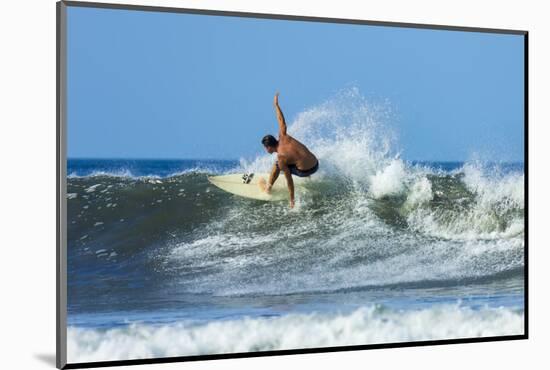 Surfer on Shortboard Riding Wave at Popular Playa Guiones Surf Beach-Rob Francis-Mounted Photographic Print