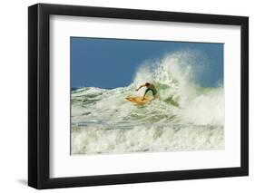 Surfer on Shortboard Riding Wave at Popular Playa Guiones Surf Beach-Rob Francis-Framed Photographic Print