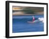 Surfer Rides Waves in the Pacific Ocean, Sayulita, Nayarit, Mexico-Merrill Images-Framed Photographic Print