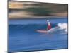 Surfer Rides Waves in the Pacific Ocean, Sayulita, Nayarit, Mexico-Merrill Images-Mounted Photographic Print
