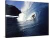 Surfer Riding a Wave-null-Stretched Canvas