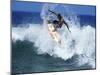 Surfer Riding a Wave-null-Mounted Premium Photographic Print