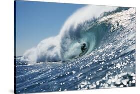 Surfer Riding a Wave-Rick Doyle-Stretched Canvas