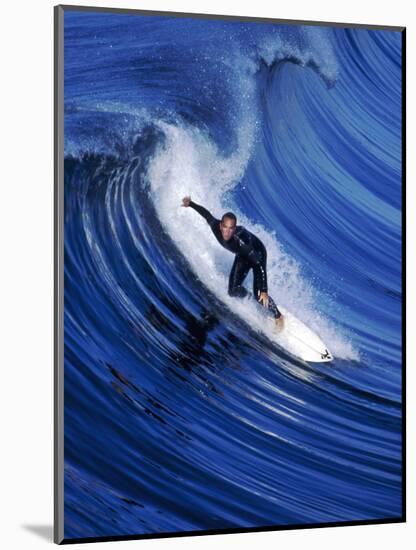 Surfer Riding a Wave-David Pu'u-Mounted Photographic Print