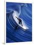 Surfer Riding a Wave-David Pu'u-Framed Photographic Print