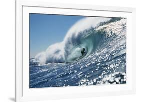 Surfer Riding a Wave-Rick Doyle-Framed Photographic Print