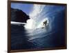 Surfer Riding a Wave-null-Framed Photographic Print