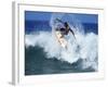 Surfer Riding a Wave-null-Framed Photographic Print