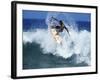 Surfer Riding a Wave-null-Framed Photographic Print