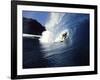 Surfer Riding a Wave-null-Framed Photographic Print