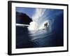 Surfer Riding a Wave-null-Framed Photographic Print