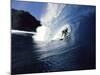 Surfer Riding a Wave-null-Mounted Photographic Print