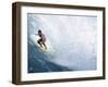 Surfer Riding a Wave-null-Framed Photographic Print