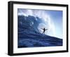 Surfer Riding a Wave-null-Framed Photographic Print