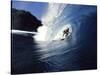 Surfer Riding a Wave-null-Stretched Canvas