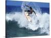 Surfer Riding a Wave-null-Stretched Canvas