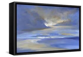 Surfer's Beach Sky-Sheila Finch-Framed Stretched Canvas