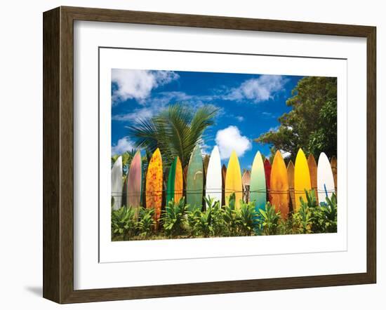 Surfer's Paradise - Hawaii-null-Framed Art Print