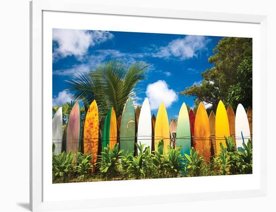 Surfer's Paradise - Hawaii-null-Framed Art Print