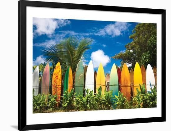 Surfer's Paradise - Hawaii-null-Framed Art Print