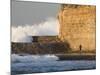 Surfer Sizing Up the Challenge, Santa Cruz Coast, California, USA-Tom Norring-Mounted Photographic Print