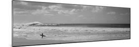 Surfer Standing on the Beach, North Shore, Oahu, Hawaii, USA-null-Mounted Photographic Print