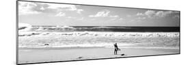 Surfer Standing on the Beach, North Shore, Oahu, Hawaii, USA-null-Mounted Photographic Print