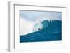 Surfer Surfing Wave in Pacific Ocean, Moorea, Tahiti, French Polynesia-null-Framed Photographic Print