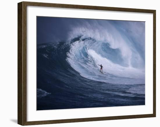 Surfer Surfing-null-Framed Photographic Print