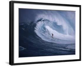 Surfer Surfing-null-Framed Photographic Print
