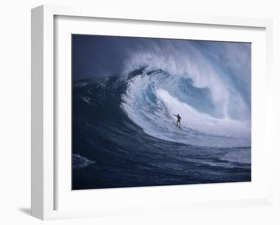 Surfer Surfing-null-Framed Photographic Print