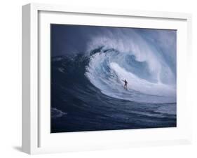 Surfer Surfing-null-Framed Photographic Print