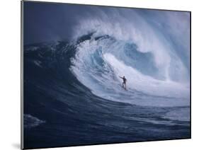 Surfer Surfing-null-Mounted Photographic Print