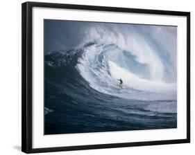 Surfer Surfing-null-Framed Photographic Print