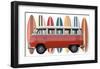 Surfer Van-Edward M. Fielding-Framed Art Print