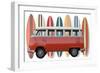 Surfer Van-Edward M. Fielding-Framed Art Print