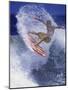 Surfer with Red Board-null-Mounted Premium Photographic Print