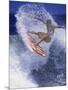 Surfer with Red Board-null-Mounted Photographic Print