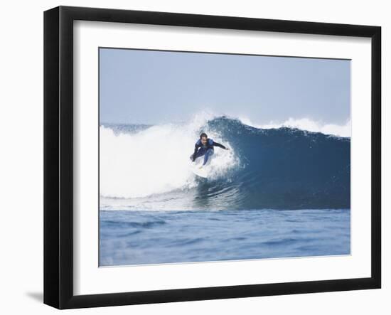 Surfer-Olivier Cadeaux-Framed Premium Photographic Print